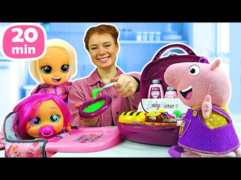 Peppa Wutz und Irene Kompilation - 3 Folgen am Stück. Spielzeug Videos für Kinder auf Deutsch