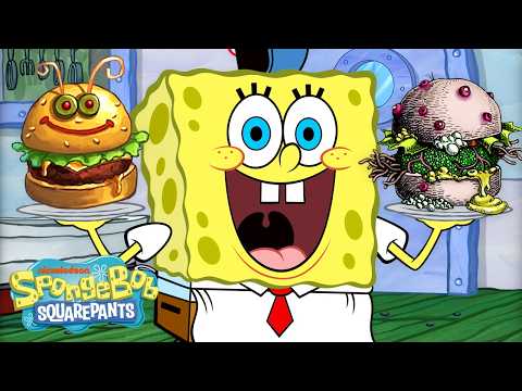 SpongeBob's Tasiest & Grossest Krabby Patties Ever! 😋🤢 | 90 Minutes | SpongeBob