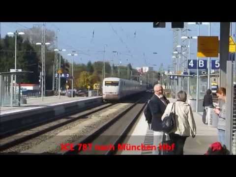 Züge in Ingolstadt Hauptbahnhof - ICE ; MüNEX ; Agilis ; BRB ; Güterzug [ 4.10.2014 ]
