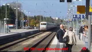 preview picture of video 'Züge in Ingolstadt Hauptbahnhof - ICE ; MüNEX ; Agilis ; BRB ; Güterzug [ 4.10.2014 ]'