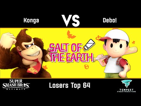 Konga (Donkey Kong) VS Debo! (Ness) - Losers Top 64 - Salt of the Earth 2