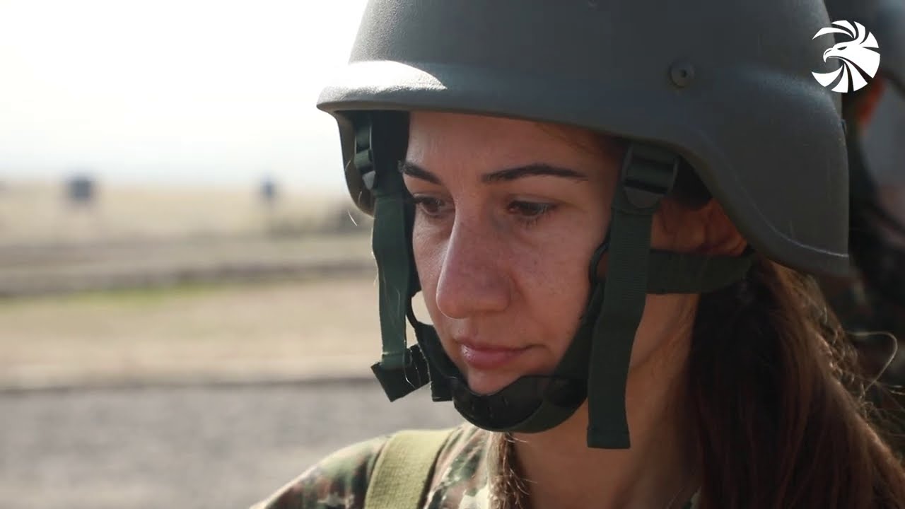 Կանանց առաջին վաշտի մարզումները