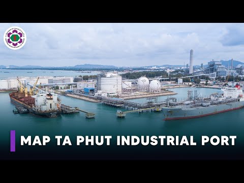 Mapa Porto Industrial de Ta Phut - ท่าเรืออุตสาหกรรมมาบตาพุด