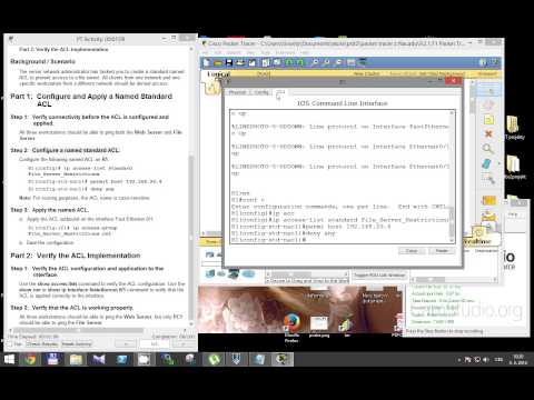 CCNA 2 Packet Tracer Activity 9.2.1.11 solution