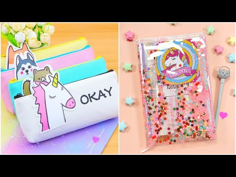 10 DIY - AMAZING AND CUTE SCHOOL SUPPLIES IDEAS - BACK TO SCHOOL HACKS AND EASY CRAFTS