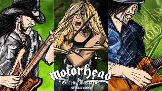 Kadr z teledysku Greedy Bastards tekst piosenki Motörhead