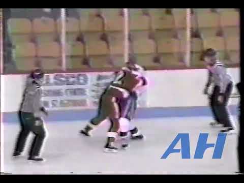 AHL ?. ?, 1989-90 ?,MON v ?,ADI (HL) Moncton Hawks Adirondack Red Wings