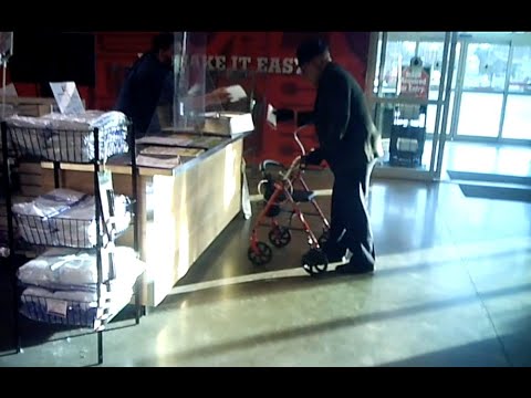 'OLD MAN' ON OXYGEN PUSHING A WALKER 'FAINTS' AFTER BEING TOLD TO WEAR A MASK DURING PRANK in NJ