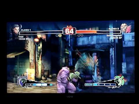 SSF4: XblackvegetaX (Balrog) vs Saqs (Rose) - Ranked Match