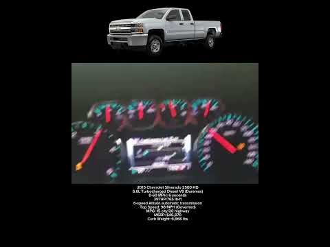 2015 Chevrolet Silverado 2500 Duramax 0-60 MPH #shorts #chevrolet #duramax #v8 #0to100