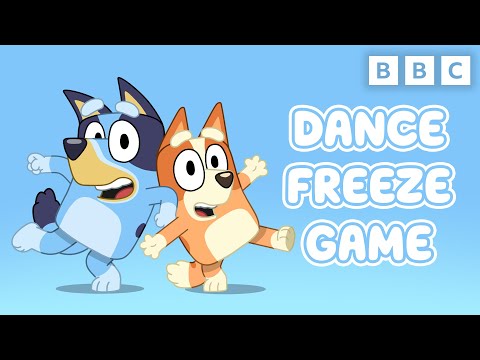 Bluey | Dance Freeze Game Brain Break | CBeebies