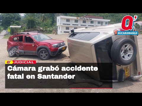 Video registró grave accidente de tránsito que dejó un muerto en Santander