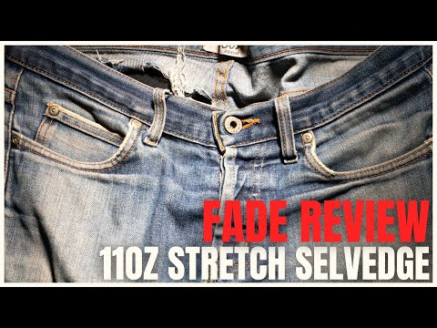 Fade Review : 11oz Stretch Selvedge - Heavily Worn Lightweight Raw Selvedge Denim