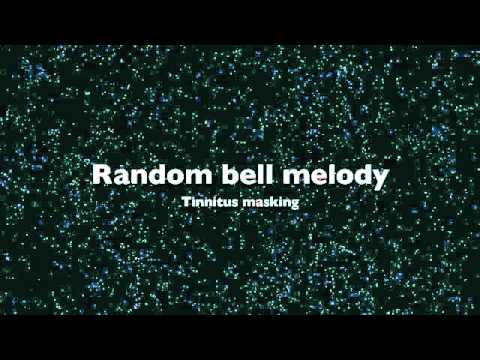 Bell melody for tinnitus - random background noise