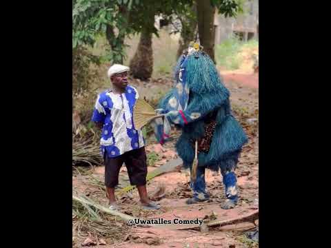 Masquerade cut Uwaezuoke with Nwanyi Ajadu Inside Bush. Plz subscribe.
