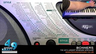 Video thumbnail for Yamaha PSR-240 Keyboard - 100 Accompaniment Styles Part 1/2 by KeyboardKrazy49