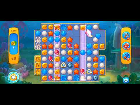 Fishdom Easy Level 9487 (with ingane lightning and firecrackers boosters) @choraelmin