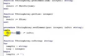 Download the video "Arrays of Objects 01 - Delphi"