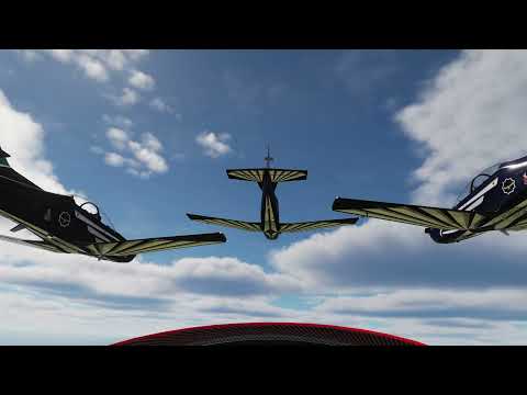 A relaxed fun flight with the Virtual Silver Falcons