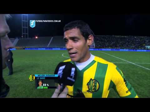 Sand: "Venimos mejorando". Aldosivi 1 - San Lorenzo 0. Fecha 10. Primera División 2015. FPT.