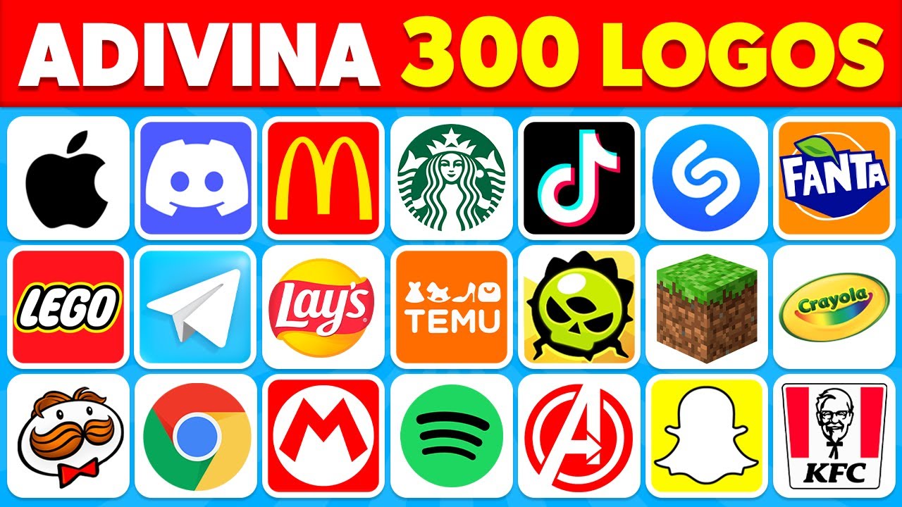 🧠 Adivina 300 Logos en 3 Segundos 🤔👀🧠 | ¿Cuántas Marcas Conoces? ✅