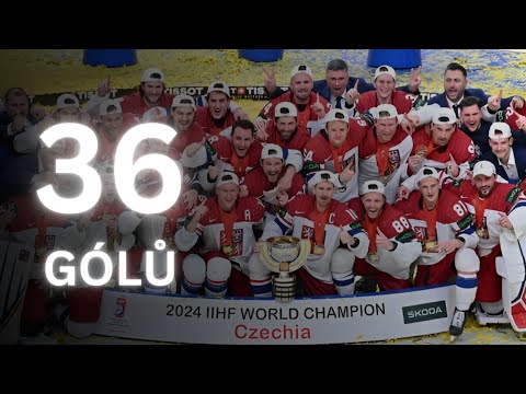 VŠECHNY GÓLY ČESKA NA MISTROVSTVÍ SVĚTA V HOKEJI 2024 (36 GÓLŮ)