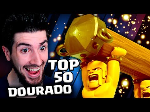 O ARIETE DOURADO ME LEVOU PARA O TOP 50 NO CLASH ROYALE!