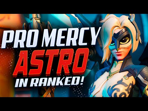 FUNNYASTRO PRO MERCY IN COMPETITIVE! [ OVERWATCH 2 SEASON 2 TOP 500 ]