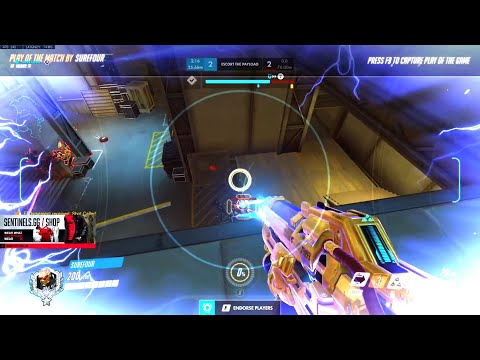 Surefour Nano Soldier 76 - POTG! [ Overwatch Season 29 Top 500 ]