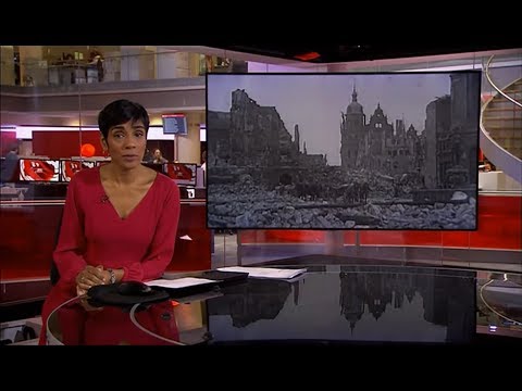 Dresden 75th anniversary of fire storm (WWII) (Germany/(Global)) - BBC News - 13th February 2020