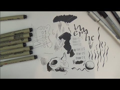 Review Demo | Sakura Pigma Micron Drawing Pens