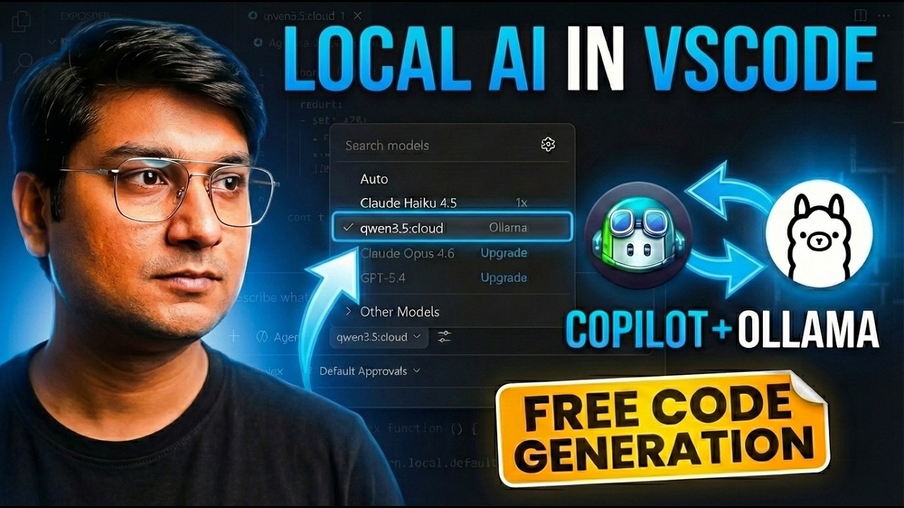 Use Local AI in GitHub Copilot 🤯 VS Code + Ollama Setup | @CodingJist