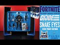 Fortnite X GI Joe Classified SNAKE EYES Zero Point Edition Victory Royale Figure Review