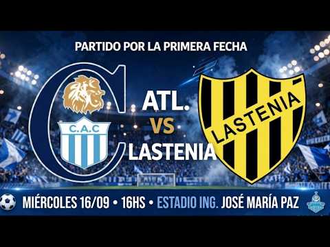 Partido por la 1era fecha Club Atlético Concepción vs Lastenia estadio 🏟️ Ing. José María Paz