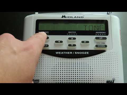 Setting up a Midland NOAA Weather Radio