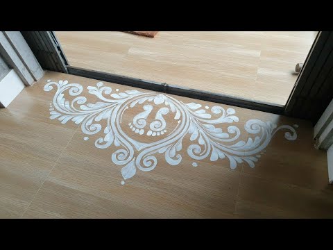 laxmi puja alpona design / how to drow alpona design / আলপনা আঁকা