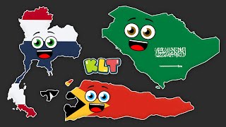 Geography of Thailand, East Timor and Saudi Arabia! | KLT