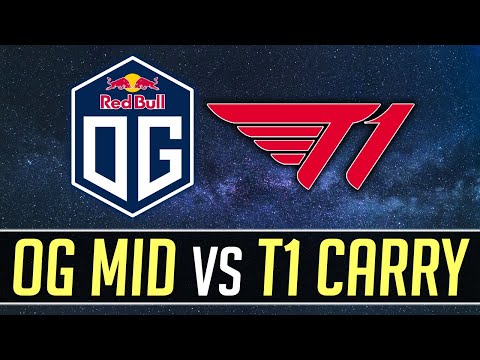 OG vs T1 - Topson Mid vs 23savage Carry DOTA 2