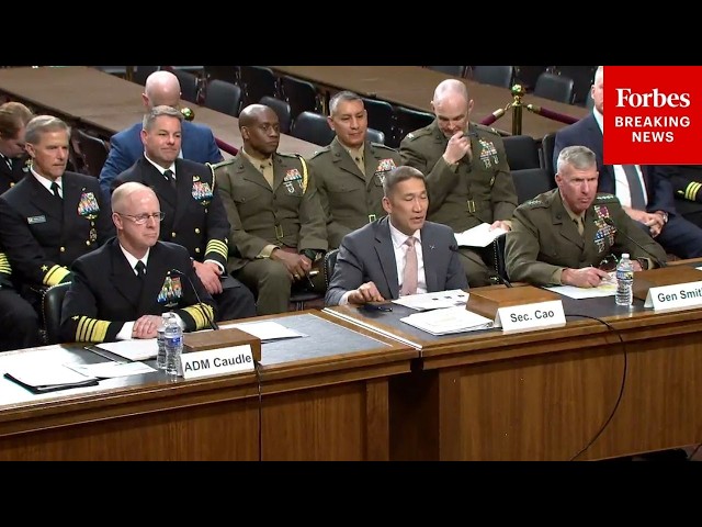 JUST IN: Top Navy Officials Testify To Senate Armed Services Committee On Proposed FY27 Budget
