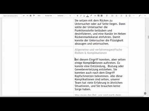 Fall 15b | Bandscheibenvorfall | Aufklärung Lumbalpunktion [Demo]