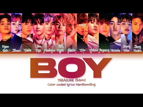 TREASURE (트레저) ↱ BOY ↰ You as a member [Karaoke] (13 members ver.) [Han|Rom|Eng]