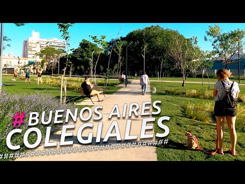 Recorriendo COLEGIALES + NUEVO PARQUE FERROVIARIO I BUENOS AIRES I ARGENTINA I 4K Walking Tour VLOG