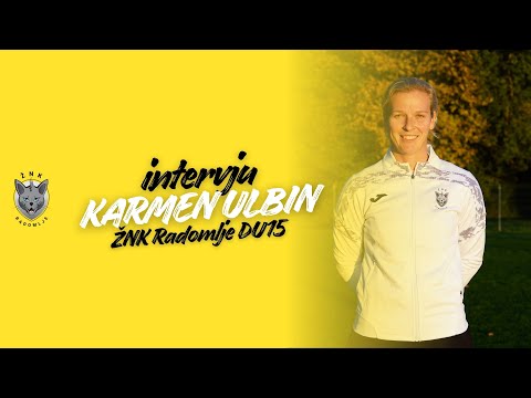 INTERVJU: Karmen Ulbin - ŽNK Radomlje DU15
