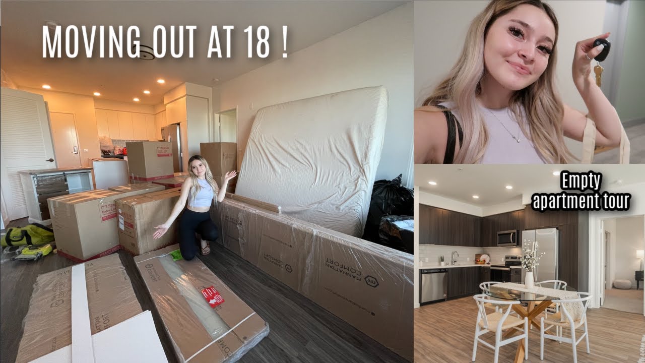 MOVING INTO MY NEW APARTMENT AT 18 | empty apartment tour