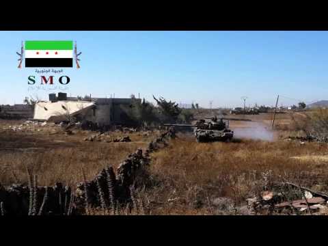 اشتباكات بين فرقة الحمزة و قوات النظام في معركة فالمغيرات صبحا في القنيطرة