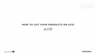 How To List On Ajio Marketplace