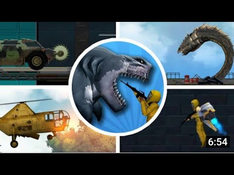 sharkosaurus rampage all bosses