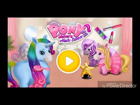 Little Pony Care Kids Games - Pony Sisters Hair Salon 2 by Tutotoons