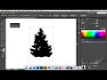 Adobe Illustrator Tutorial How To Quickly Create A Pine Tree Vector