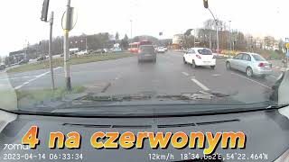 5 sekund na skrzyżowaniu. Kierowcy jadą jakby nigdy nic na żółtym i czerwonym.